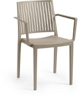 ROJAPLAST Židle zahradní BARS ARMCHAIR, taupe - Zahradní židle