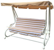 Garden Swing ROJAPLAST DE LUXE Beige/White - Zahradní houpačka