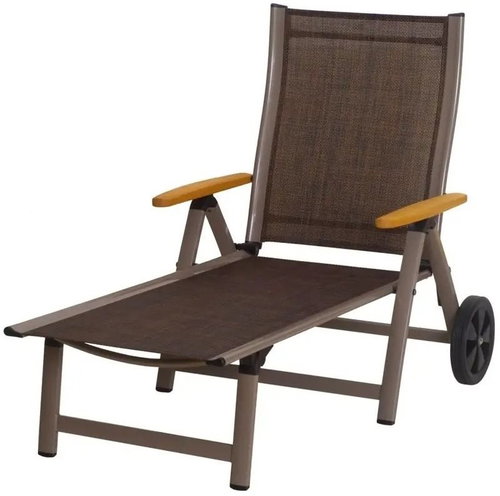 SUN GARDEN ASS COMFORT Cappuccino/Champagne Lounger - Garden Lounger - Main image