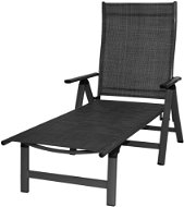 Garden Lounger SUN GARDEN LONDON Lounger, Anthracite/Black - Zahradní lehátko