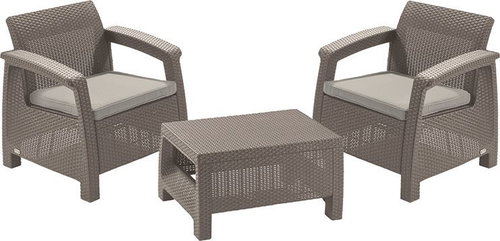 ALLIBERT CORFU WEEKEND Cappucino - Garden Furniture - Main image