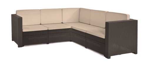 ALLIBERT PROVENCE Set brown - Garden Sofa - Main image