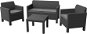 ALLIBERT ORLANDO + small table graphite - Garden Furniture