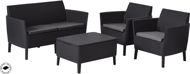 ALLIBERT SALEMO Set, Graphite - Garden Furniture