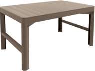 ALLIBERT Stôl LYON RATTAN cappucino - Záhradný stôl