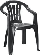 ALLIBERT MALLORCA Chair, Graphite - Garden Armchair