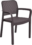 Záhradná stolička ALLIBERT Kreslo SAMANNA hnedé - Zahradní židle