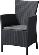 ALLIBERT IOWA Chair, Graphite - Garden Chair