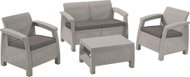 ALLIBERT Set CORFU Light Grey - Garden Furniture
