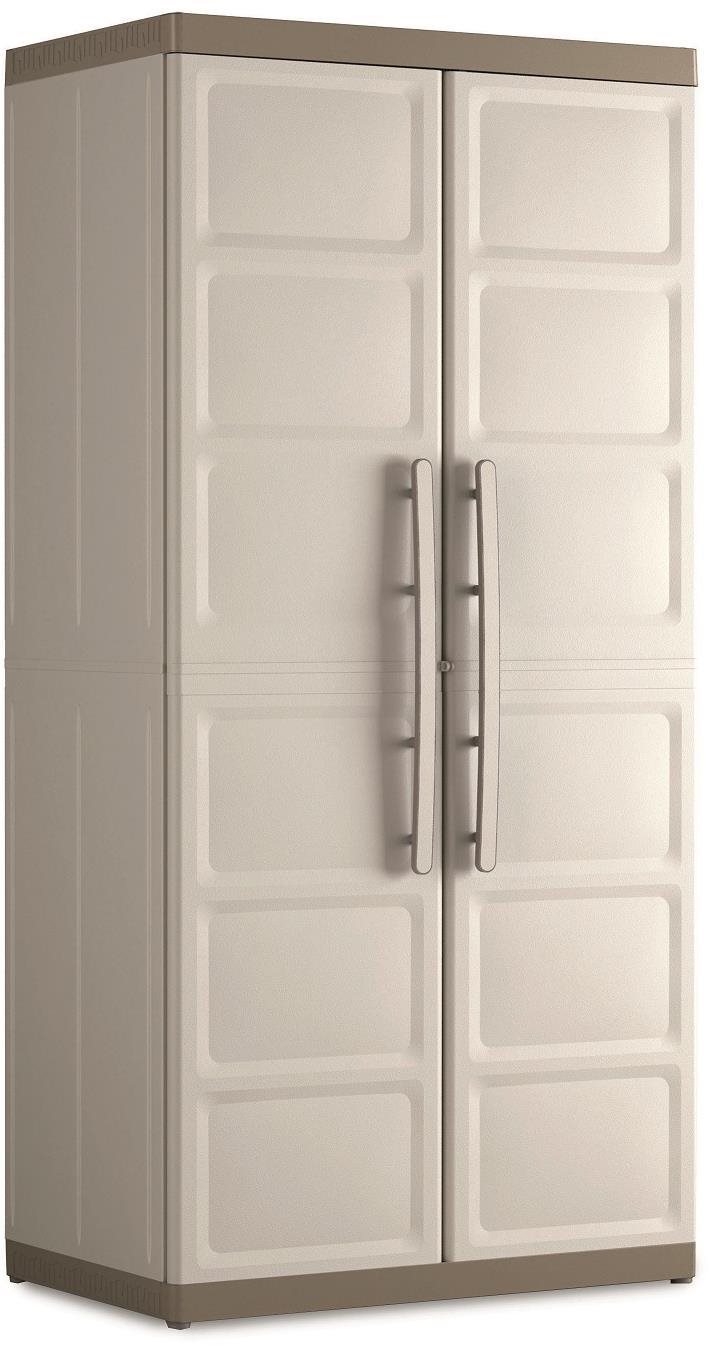 KETER EXCELLENCE HIGH XL kerti szekrény 89×54×181 cm, bézs/barna
