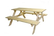 ROJAPLAST PIKNIK súprava drevená – 160 PRÍRODNÁ - Záhradný nábytok