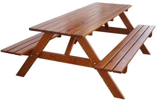 ROJAPLAST Garden furniture set PIKNIK, 180 cm, lacquered - Garden Furniture - Main image