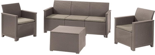 KETER EMMA 3 SEATERS SOFA SET - Garden Furniture - Main image