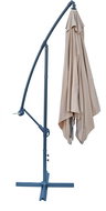 ROJAPLAST Garden parasol 8080 side 270x270cm beige - Sun Umbrella