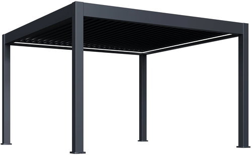 Rojaplast Luxury electric bioclimatic pergola Prestige 4 × 4, aluminium - freestanding - Pergola - Main image