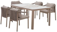 Rojaplast Boise souprava jídelní hliníková cappuccino - Zahradní nábytek