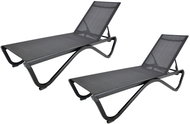 Rojaplast lehátka ZWL-515 Duo černá - Zahradní lehátko