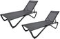 Garden Lounger Rojaplast deckchairs ZWL-515 Duo black - Zahradní lehátko