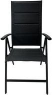 Rojaplast křeslo ZWC-235 hliníkové polohovací černé - Zahradní židle