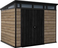 Keter Pent Signature Horizontal Ashwood 9×7 light brown - Garden Shed