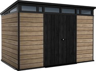 Keter house Pent Signature Horizontal Ashwood 11×7 light brown - Garden Shed