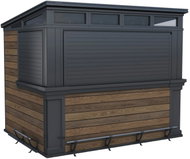 Keter Deco Bar Duo - Walnut - Garden Shed