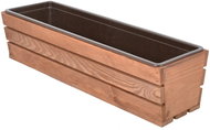 Rojaplast Modern trunk 61 cm with plastic pot brown - Flower Box