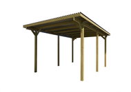 Weka Wooden carport 606 (3 × 5 m) - Car Shelter