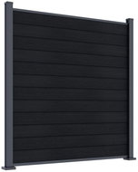 Rojaplast ELEMENT WPC fence panel 180 × 180 cm and end caps, anthracite - Fence Panel