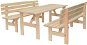 ROJAPLAST Set záhradného nábytku VIKING 1 stôl + 2 lavice 150 cm - Záhradný nábytok