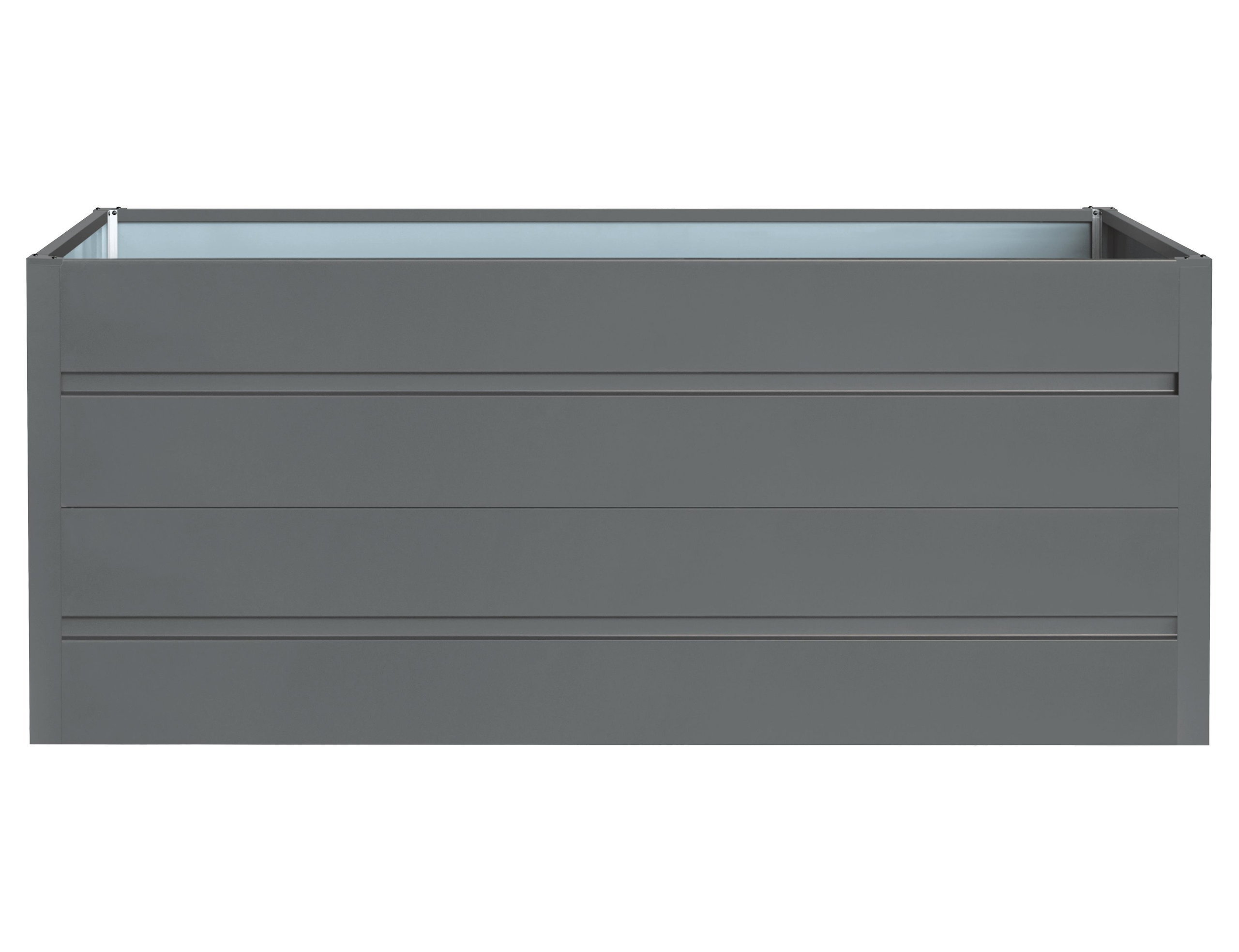 ROJAPLAST Premium Emelt ágyás, fém, antracit, 180 × 90 × 76 cm