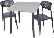 ROJAPLAST Garden furniture set ITALIA BALCONY garden table 1 + 2 garden chairs AIRE - Garden Furniture