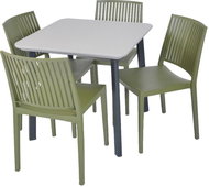 ROJAPLAST Garden furniture set ITALIA BALCONY garden table 1 + 4 garden chairs BARS - Garden Furniture