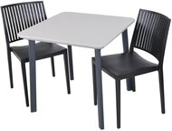 ROJAPLAST Garden furniture set ITALIA BALCONY garden table 1 + 2 garden chairs BARS - Garden Furniture