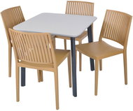 ROJAPLAST Garden furniture set ITALIA BALCONY garden table 1 + 4 garden chairs BARS - Garden Furniture