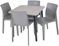 ROJAPLAST Garden furniture set ITALIA BALCONY garden table 1 + 4 garden chairs EMMA - Garden Furniture