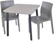 ROJAPLAST Garden furniture set ITALIA BALCONY garden table 1 + 2 garden chairs EMMA - Garden Furniture