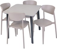 ROJAPLAST Garden furniture set ITALIA BALCONY garden table 1 + 4 garden chairs MARE - Garden Furniture