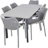 ROJAPLAST Garden furniture set ITALIA DINING garden table 1 + 6 garden chairs BILROS - Garden Furniture