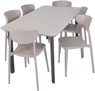 ROJAPLAST Garden furniture set ITALIA DINING garden table 1 + 6 garden chairs MARE - Garden Furniture
