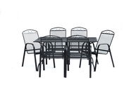 ROJAPLAST Set zahradního nábytku ZWMT-83 zahradní stůl 1 + 6 zahradních židlí ZWMC-31 - Zahradní nábytek