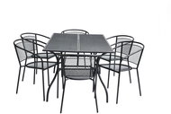 ROJAPLAST Garden furniture set ZWMT-83 garden table 1 + 6 garden chairs ZWMC-32 - Garden Furniture