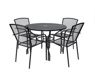 ROJAPLAST Garden furniture set ZWMT-51 garden table 1 + 4 garden chairs ZWMC-19 - Garden Furniture