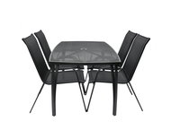 ROJAPLAST Garden furniture set ZWMT-24 garden table 1 + 4 garden chairs XT1012C - Garden Furniture