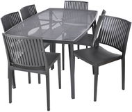 ROJAPLAST Set zahradního nábytku ZWMT-24 zahradní stůl 1 + 6 zahradních židlí BARS - Zahradní nábytek