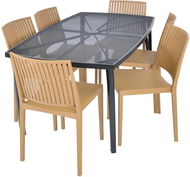 ROJAPLAST Set zahradního nábytku ZWMT-24 zahradní stůl 1 + 6 zahradních židlí BARS - Zahradní nábytek