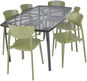 ROJAPLAST Set zahradního nábytku ZWMT-24 zahradní stůl 1 + 6 zahradních židlí MARE ARMCHAIR - Zahradní nábytek