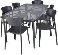 Garden Furniture ROJAPLAST Garden furniture set ZWMT-24 garden table 1 + 6 garden chairs MARE ARMCHAIR - Zahradní nábytek
