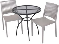ROJAPLAST Set zahradního nábytku ZWMT-06 zahradní stůl 1 + 2 zahradní židle BARS - Zahradní nábytek