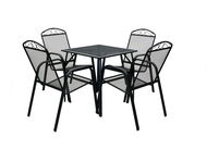 ROJAPLAST Set zahradního nábytku ZWMT-70R zahradní stůl 1 + 4 zahradní židle ZWMC-31 - Zahradní nábytek